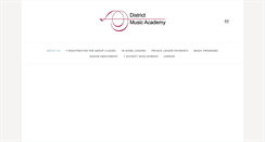 Desktop Screenshot of districtmusicacademy.com